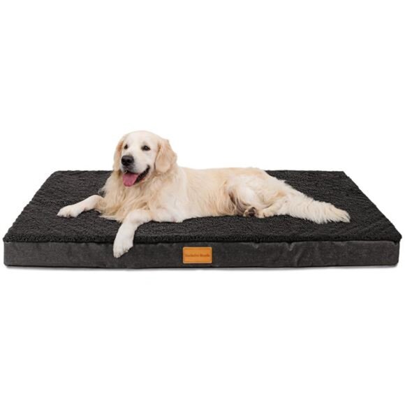 Orthopedic Pet Bed for Medium Dogs 36"X24" Black Dog Bed Removable Washable Cove - Picture 5 of 7